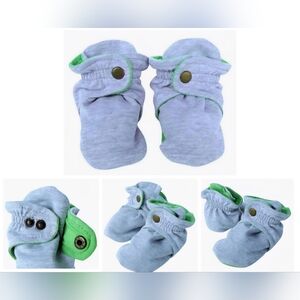 🍎 Nwt Trimfit Brand Cotton Baby Booties Infant 1-Pack Booties w Clasp,  Socks